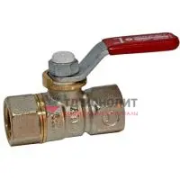 Кран шаровой латунь никель R950 Ду 50 Ру35 ВР полнопроходной рычаг Giacomini R950X028