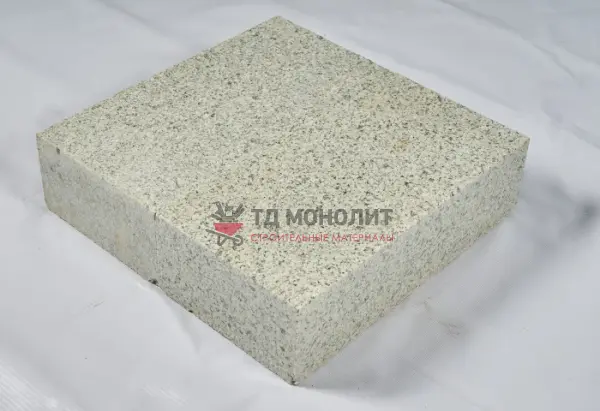 Термообработанная гранитная плита мощения 300х600х150