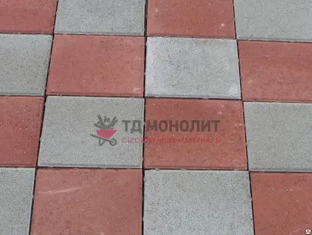 Тротуарная плитка 143х143х45 Красный