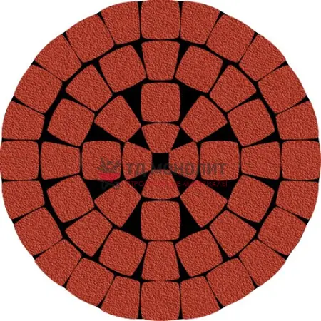 Тротуарная плитка Классико Нео, 60 мм, красный, native