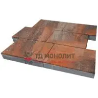 Тротуарная плитка Парк Плейс, 60 мм, ColorMix Рей, гладкая