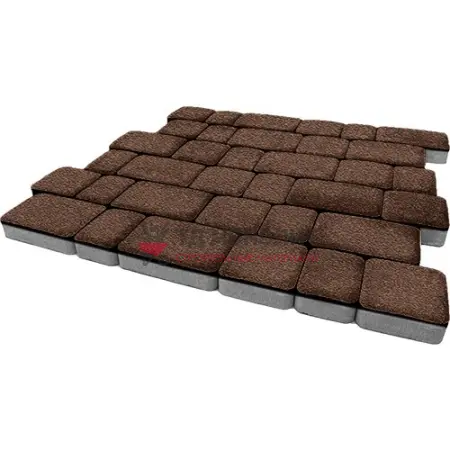 Тротуарная плитка Инсбрук Альт, 60 мм, коричневый, native