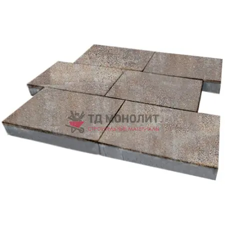 Тротуарная плитка Парк Плейс, 80 мм, ColorMix Берилл, гладкая