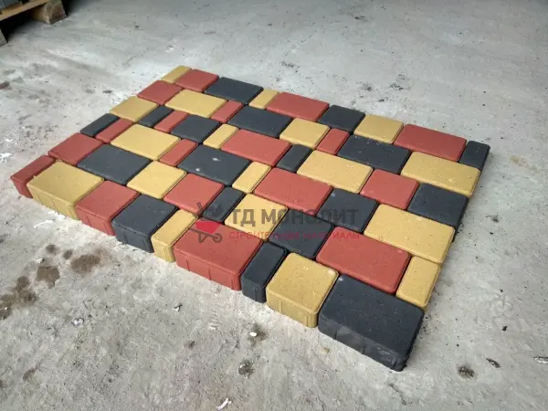 Брусчатка Старый город 160х160х60 Красный