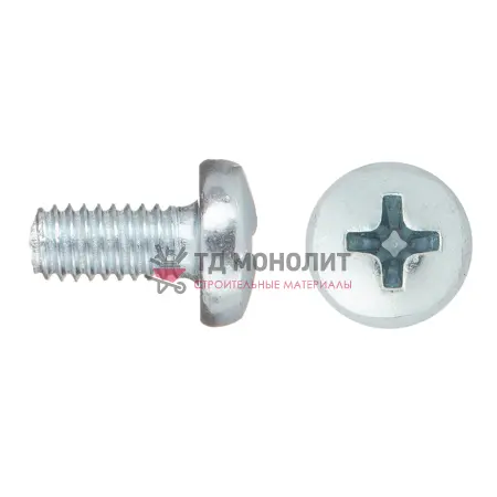 Винт с полукруглой головкой DIN 7985 (ГОСТ 17473-80) 8*35 цинк сталь