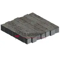 Тротуарная плитка Аттика, 60 мм, colormix Берилл, antico