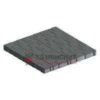 Тротуарная плитка Инсбрук Альт Нео, 60 мм, серый, гладкая