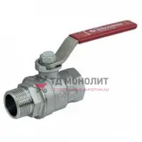Кран шаровой латунь хром R854L Ду 15 Ру35 ВР/НР полнопроходной рычаг Giacomini R854LX023