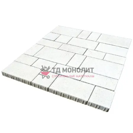 Тротуарная плитка Инсбрук Тироль, 60 мм, белый, Native