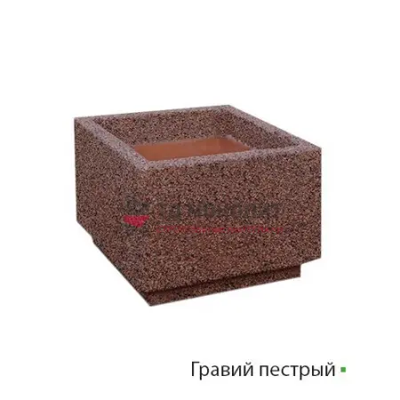 Вазон из бетона Blumen, гравий пестрый