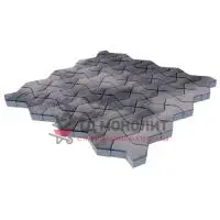 Тротуарная плитка Пиксель, 80 мм, ColorMix Монохром, гладкая