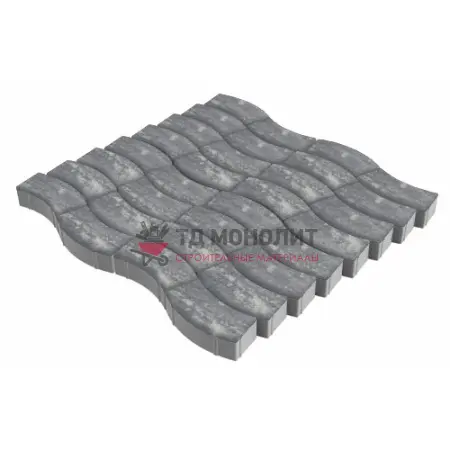 Тротуарная плитка Аксио, 80 мм, ColorMix Актау, гладкая