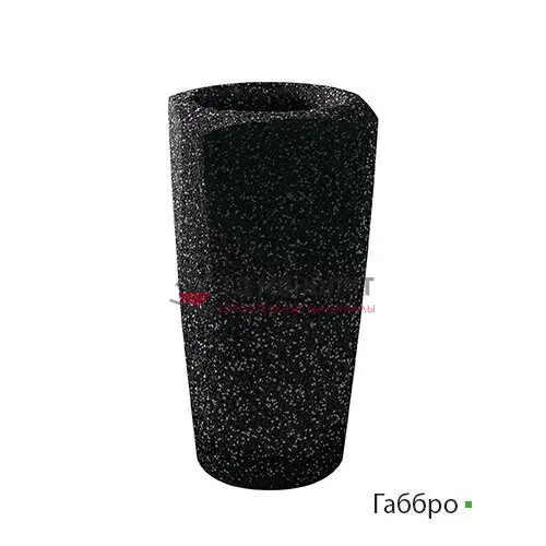 Вазон из бетона Aurora, габбро