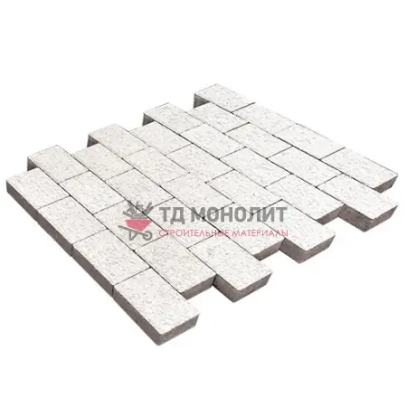 Тротуарная плитка Севилья, 80 мм, белый, Native