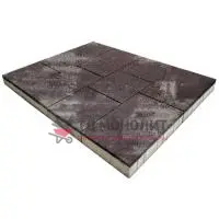 Тротуарная плитка Инсбрук Ланс, 60 мм, ColorMix Браун, гладкая