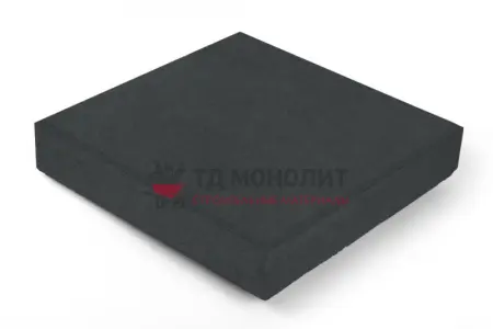 Тротуарная плитка 400х400х100 без рисунка Черный