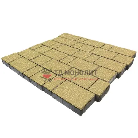 Тротуарная плитка Бельпассо, 60 мм, песочный, native