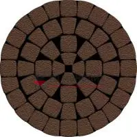 Тротуарная плитка Классико Нео, 60 мм, коричневый, native