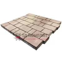 Тротуарная плитка Новый город, 40мм, ColorMix Оливин, гладкая