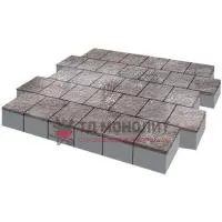 Тротуарная плитка Armor, 80 мм, ColorMix Умбра, Old-Age