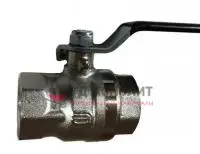 Кран шаровой латунь никель BVR Ду 50 Ру40 ВР полнопроходной рычаг Danfoss 065B8212