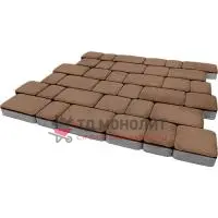 Тротуарная плитка Инсбрук Альт, 60 мм, бежевый, гладкая