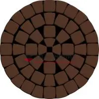 Тротуарная плитка Классико Нео, 60 мм, коричневый, гладкая