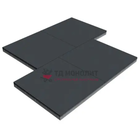 Тротуарная плитка Урбан Хард, 80 мм, графит, гладкая