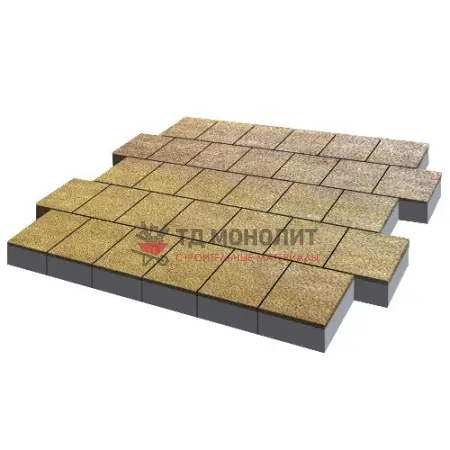 Тротуарная плитка Валенсия, 80 мм, ColorMix Брайс, Native