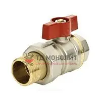 Кран шаровой латунь никель BVR-A Ду 20 Ру25 ВР полнопроходной рычаг Danfoss 065B3089