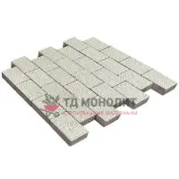 Тротуарная плитка Грас, 80 мм, Белый, antico