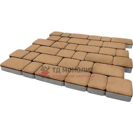 Тротуарная плитка Инсбрук Альт, 60 мм, песочный, гладкая