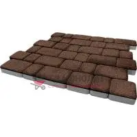 Тротуарная плитка Инсбрук Альт, 60 мм, коричневый, native