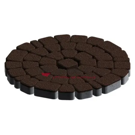 Тротуарная плитка Классико, 60 мм, Коричневый, native