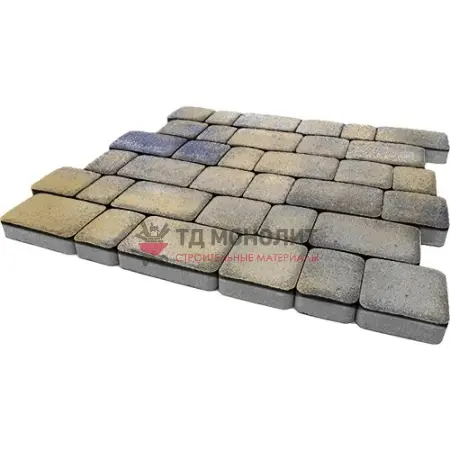 Тротуарная плитка Инсбрук Альт, 60 мм, ColorMix Сиена, гладкая