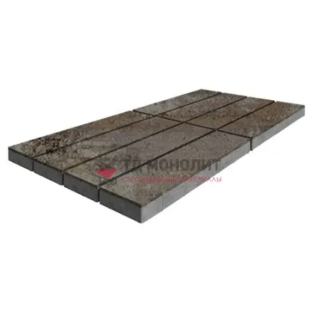 Тротуарная плитка Гранада, 80 мм, ColorMix Берилл, гладкая