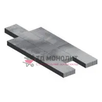 Тротуарная плитка Аликанте, 80 мм, ColorMix Монохром, гладкая