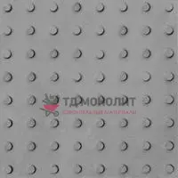 Тактильная плитка с конусными линейными рифами серый