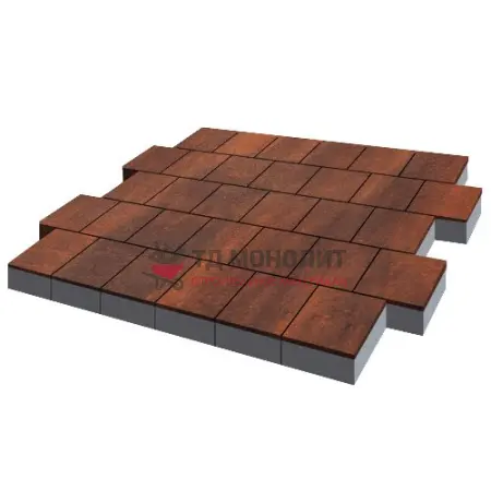 Тротуарная плитка Валенсия, 80 мм, ColorMix Брук, гладкая