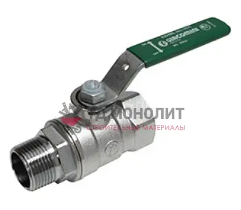 Кран шаровой латунь хром R254WL Ду 10 Ру42 ВР/НР рычаг Giacomini R254WX052