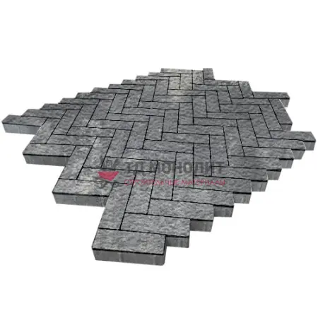 Тротуарная плитка Паркет, 60 мм, ColorMix Актау, Old-Age