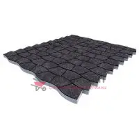 Тротуарная плитка Аксио Макси, 80 мм, Габбро, backwash