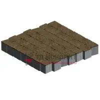 Тротуарная плитка Аттика, 60 мм, Истра, backwash