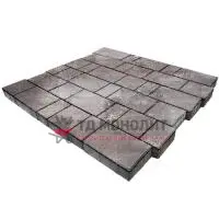 Тротуарная плитка Бергамо Colormix Умбра, 40 мм, гладкая