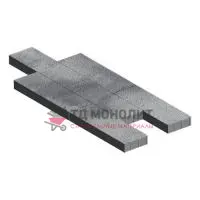 Тротуарная плитка Аликанте, 80 мм, ColorMix Монохром, Native