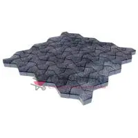 Тротуарная плитка Пиксель, 80 мм, Backwash Ладога