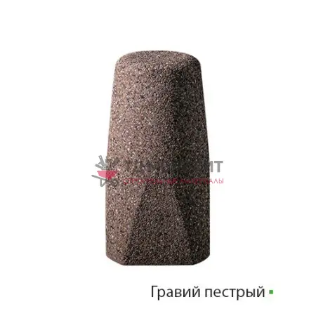 Отбойник из бетона Lighthouse, гравий пестрый