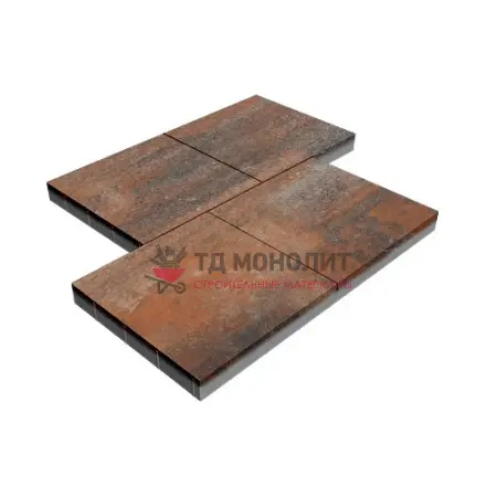 Тротуарная плитка Урбан Форс, 80 мм, ColorMix Рей, гладкая