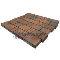 Тротуарная плитка Новый город, 40мм, ColorMix Штайнрус, гладкая