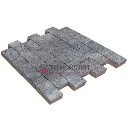 Тротуарная плитка Грас, 80 мм, Ладога, BackWash